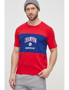 Champion t-shirt in cotone uomo colore rosso 219853