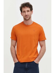 G-Star Raw t-shirt in cotone uomo colore arancione