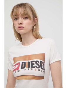 Diesel t-shirt in cotone donna colore bianco