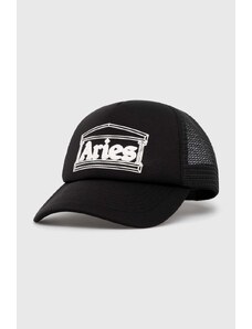Aries berretto da baseball Temple Trucker Cap colore nero con applicazione SUAR90003