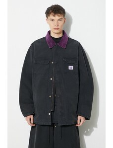 Needles giacca di jeans Lumberjack Coat uomo colore nero NS157