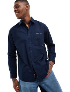 Tommy Jeans - Camicia comoda classica blu navy