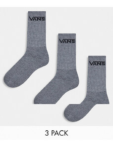 Vans - Confezione da 3 paia di calzini classici grigi-Grigio