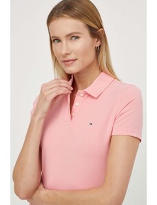 Tommy Jeans polo donna colore rosa