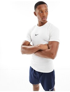 Nike Training Nike Pro Training - T-shirt attillata bianca-Bianco