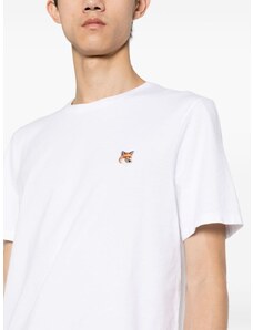 Maison Kitsuné T-shirt bianca logo fox