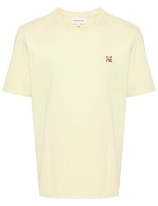 Maison Kitsuné T-shirt gialla logo fox