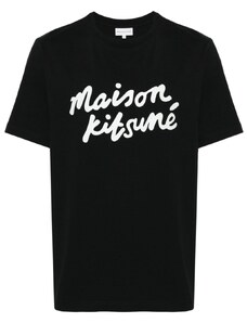 Maison Kitsuné T-shirt nera handwriting