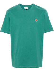 Maison Kitsuné T-shirt verde logo fox