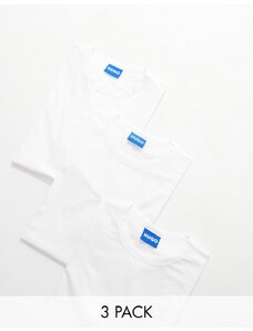 HUGO BLUE - Confezione da 3 t-shirt bianche-Bianco