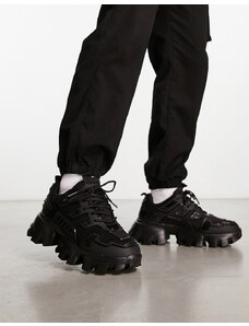Steve Madden - Prize - Sneakers nere con suola spessa-Black