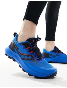 Saucony - Peregrine 14 Neutral - Sneakers da corsa blu cobalto e nere