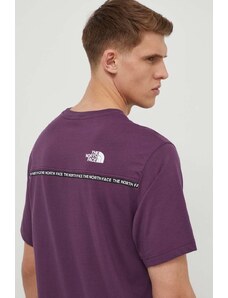 The North Face t-shirt in cotone uomo colore violetto NF0A87DDV6V1