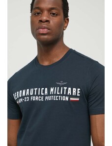 Aeronautica Militare t-shirt in cotone uomo colore blu