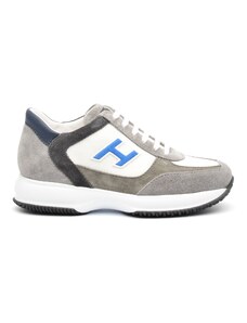 Sneakers Hogan Interactive in camoscio grigio