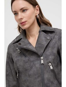 Guess giacca da motociclista donna colore grigio
