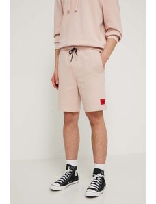 HUGO pantaloncini in cotone colore rosa