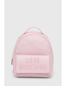 Love Moschino zaino donna colore rosa con applicazione