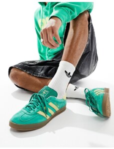 adidas Originals - Gazelle Indoor - Sneakers verdi e gialle-Multicolore