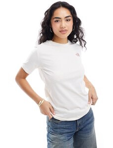 The North Face - T-shirt a maniche corte bianco duna con stampa grafica