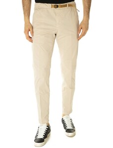 White Sand Pantalone Greg in cotone effetto stropicciato