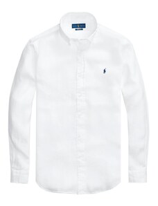 Polo Ralph Lauren Camicia in lino bianca Custom Fit
