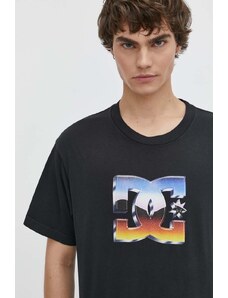DC t-shirt in cotone uomo colore nero ADYZT05355
