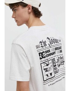 DC t-shirt in cotone uomo colore grigio ADYZT05368
