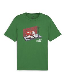 T-shirt verde da uomo con stampa Puma Graphics