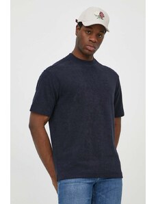Boss Orange t-shirt in cotone uomo colore blu navy