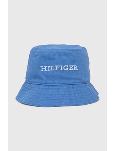 Tommy Hilfiger berretto in cotone colore blu