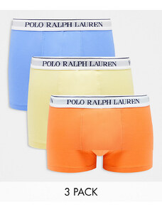 Polo Ralph Lauren - Confezione da 3 boxer aderenti arancioni, blu e gialli-Giallo
