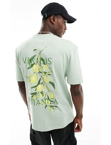 River Island - T-shirt regular fit a maniche corte verde oliva