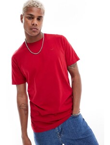 Hollister - T-shirt girocollo rossa-Rosso