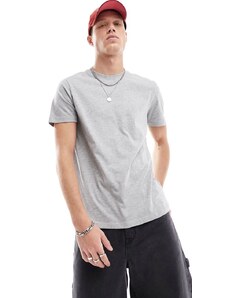 New Look - T-shirt girocollo grigio mélange