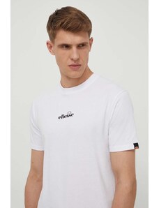 Ellesse t-shirt in cotone Ollio Tee uomo colore bianco SHP16463