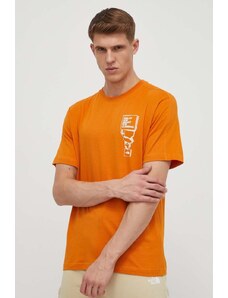 The North Face t-shirt in cotone uomo colore arancione NF0A87FFPCO1