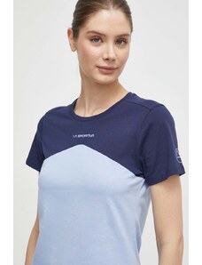 LA Sportiva t-shirt Roof donna colore blu navy G16645643
