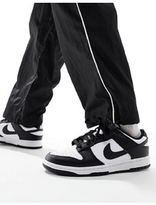 Nike - Dunk Low Retro - Sneakers nere e bianche-Nero