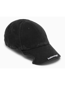 Balenciaga Cappello baseball nero con logo