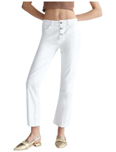 Liu Jo jeans bianco bootcut cropped Parfaint Princess UA4072TS047