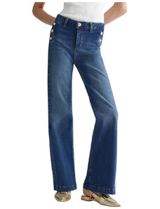 Liu Jo jeans Flare bottoni gioielli UA4131D4874