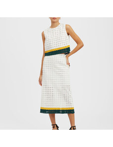 La DoubleJ Skirts gend - Pencil Skirt Clover White L 84%Cotton 16%Polyester