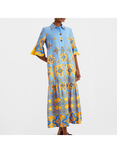 La DoubleJ Dresses gend - Artemis Dress Partenope Light Blue L 100% Cotton
