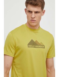 Helly Hansen maglietta sportiva colore giallo