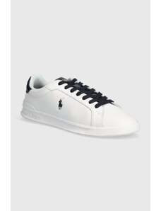 Polo Ralph Lauren sneakers in pelle Hrt Crt II colore bianco 809923929002