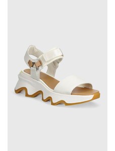 Sorel sandali in pelle KINETIC IMPACT Y-STRAP H donna colore bianco 2030461125
