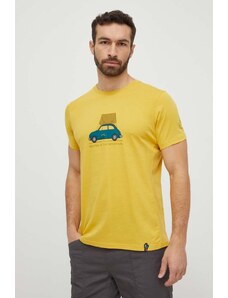 LA Sportiva t-shirt Cinquecento uomo colore giallo N55735735