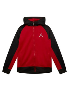 Jordan jacket ful zip cappuccio rossa kids