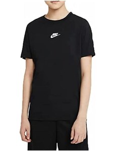 Nike Sportswear T-shirt in cotone mini logo black kids